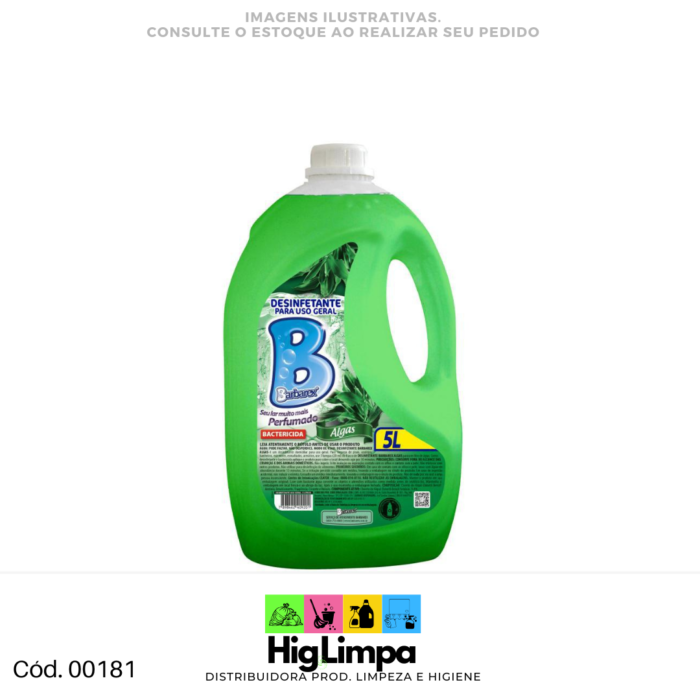 Desinfetantes Barbarex Para Uso Geral Algas - 5 Litros - 00181