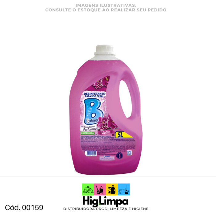 Desinfetante Barbarex Para Uso Geral Violex 5L