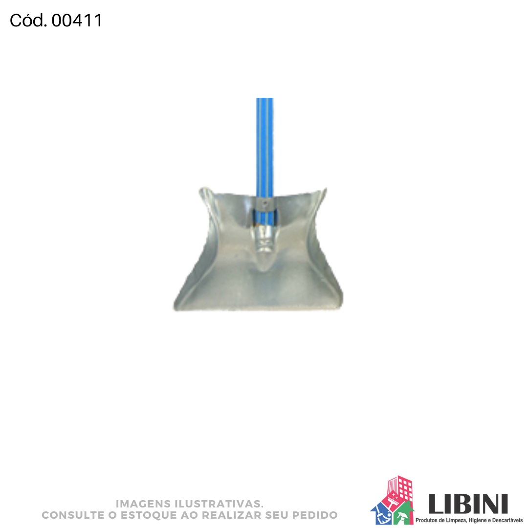 Pá de Lixo Metal - Cabo Longo - 00411