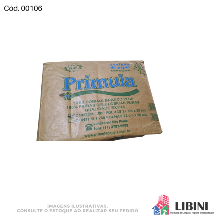 Papel Interfolhas Luxo Primula 1.000 folhas - 00106