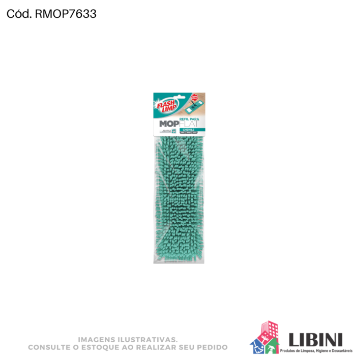 Refil p/ Mop Flat Microfibra - Flash Limp - Image 2