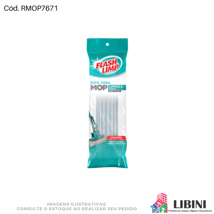 Refil p/ Mop Limpeza Geral Plus - Flash Limp