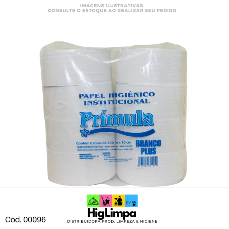Papel Higiênico Rolão Folha Simples Luxo - Primula 8x300m