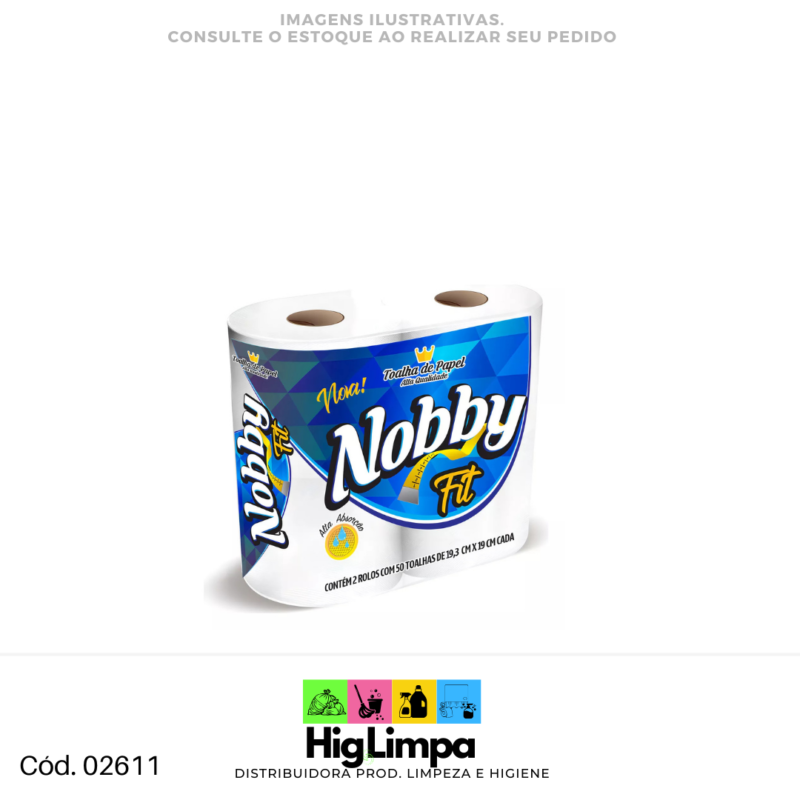 Papel Toalha Social Nobby 2 unid.