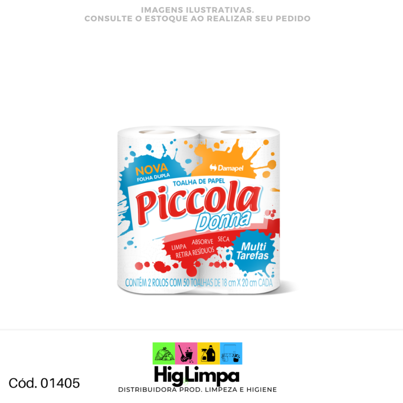 Papel Toalha Social Piccola 2 unid.