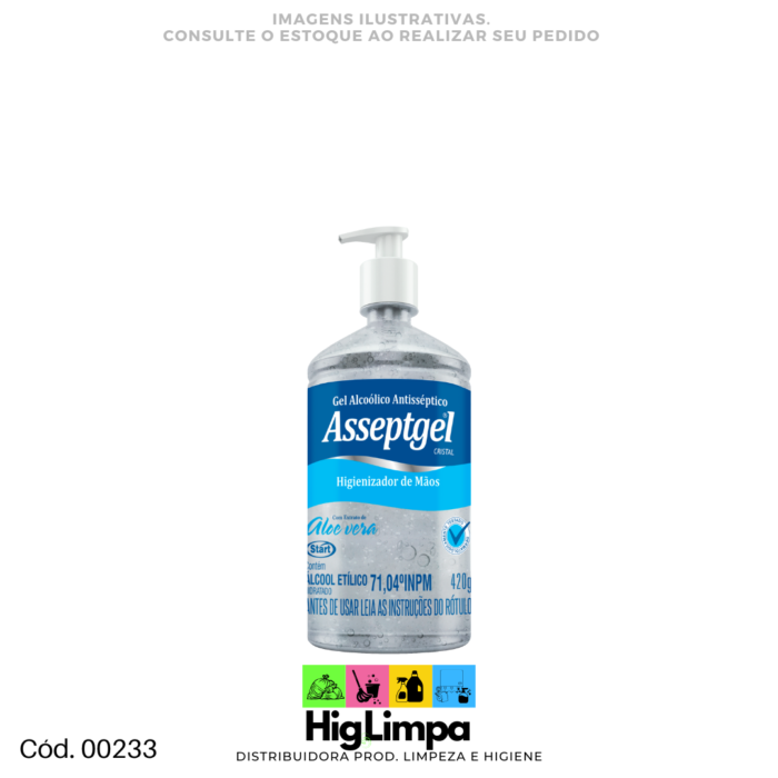 Álcool Gel 70% - Asseptgel 420g - 00233