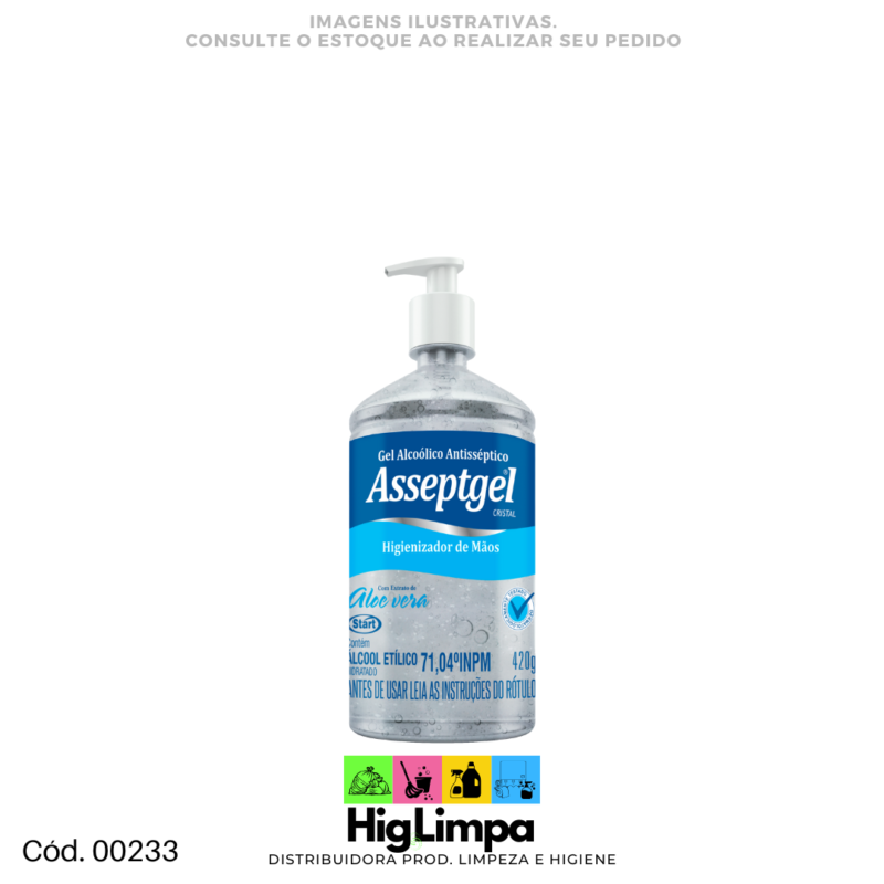 Álcool Gel 70% - Asseptgel 420g - 00233