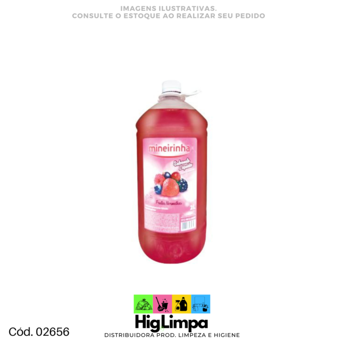 Sabonete Frutas Vermelhas - Mineirinha 2L