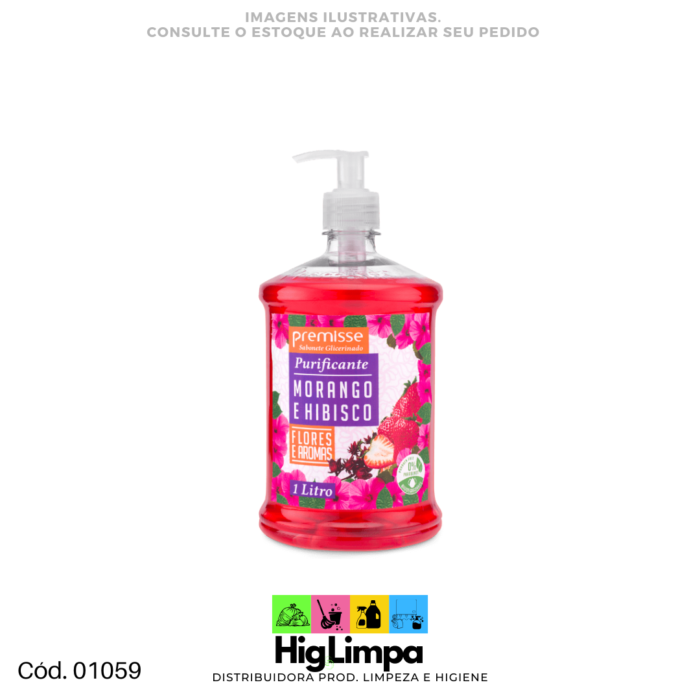 Sabonete Morango Hibisco - Premisse 1L
