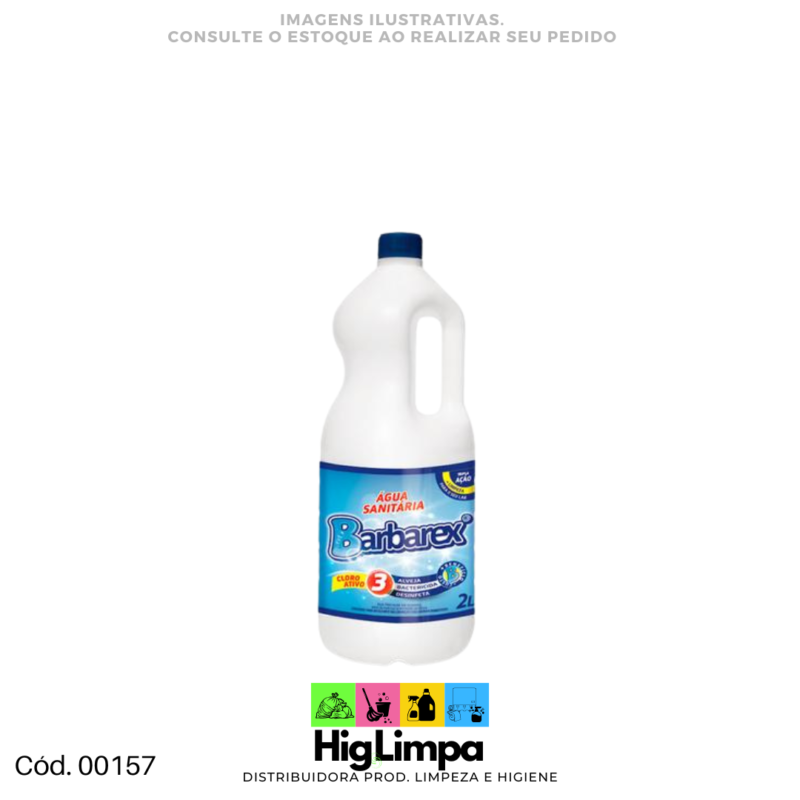 Água Sanitária - Barbarex 2L - 00157
