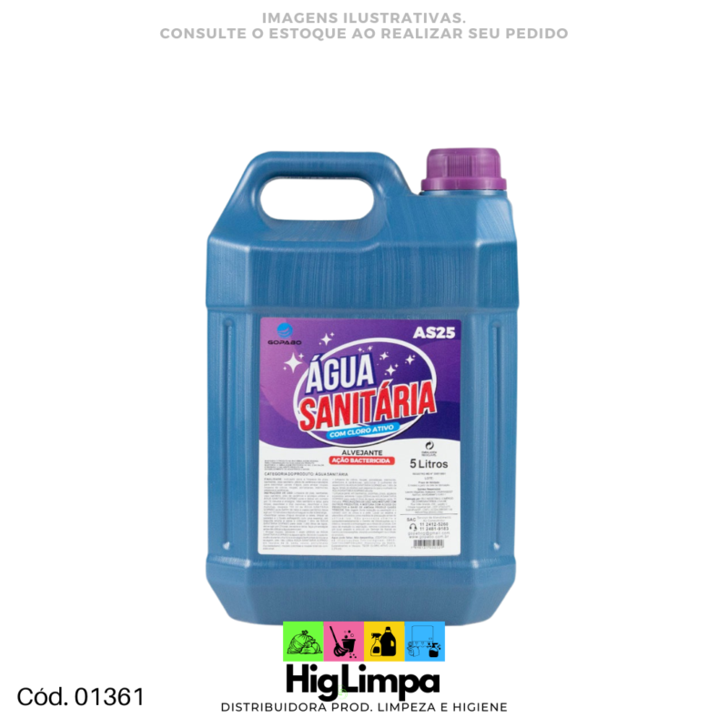 Água Sanitária - Gopabo 5L - 01361