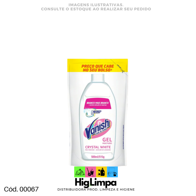 Alvejante Gel White Sachê - Vanish 500ml - 00067