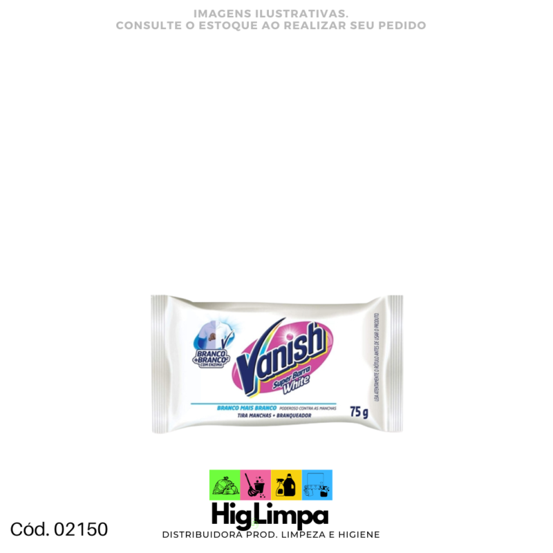 Alvejante White em barra - Vanish 75g - 02150