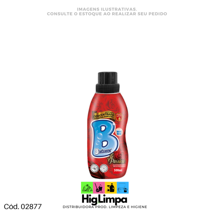 Amaciante de Roupas Concentrado Lê Passion - Barbarex 500ml - 02877