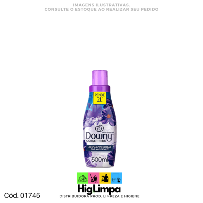 Amaciante de Roupas Concentrado Lírios do Campo - Downy 500ml - 01745-2