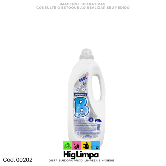 Amaciante de Roupas White - Barbarex 2L - 00202