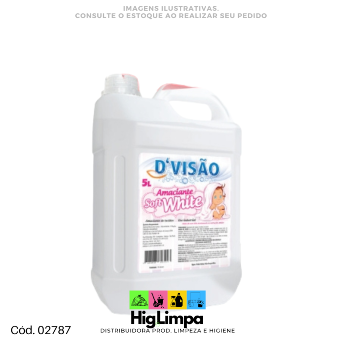 Amaciante de Roupas White - Divisão 5L - 02787