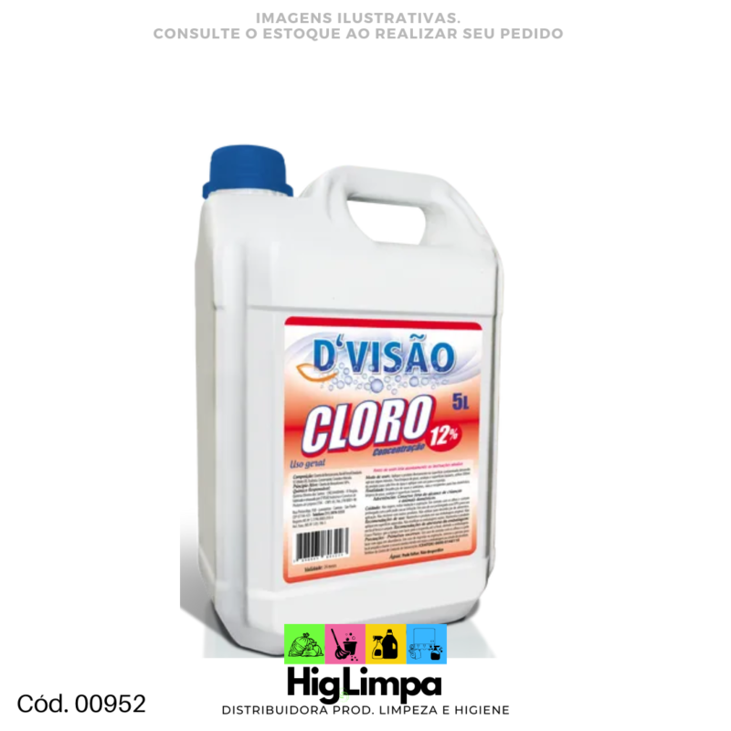 Cloro 12% - Divisão 5L - 00952