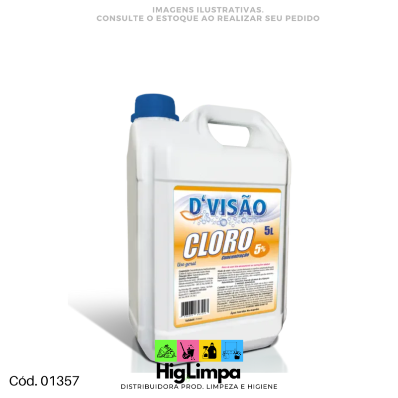 Cloro 5% - Divisão 5L - 01357