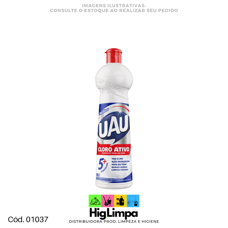 Cloro Ativo - UAU 500ml - 01110
