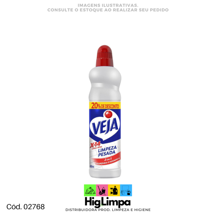 Cloro Ativo Limpeza Pesada - Veja 500ml - 02768