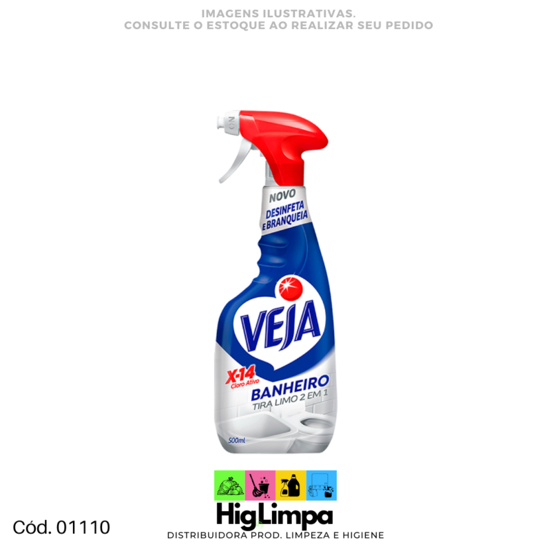 Cloro Ativo X14 com Gatilho - Veja 500ml - 01110