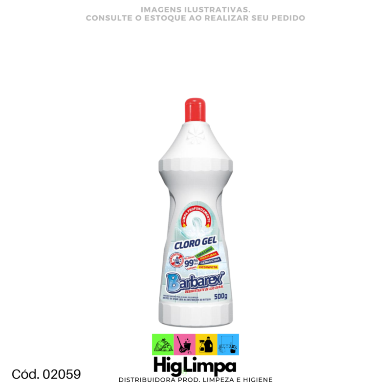 Cloro Gel - Barbarex 500g - 02059