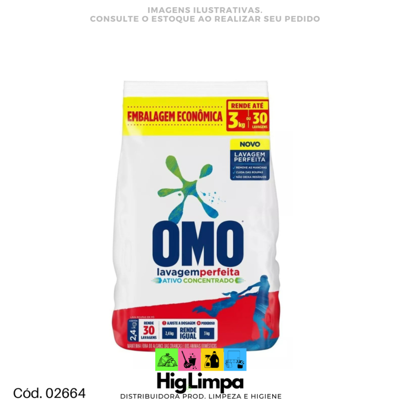 Lava Roupa Pó - Omo 2,4kg - 02664