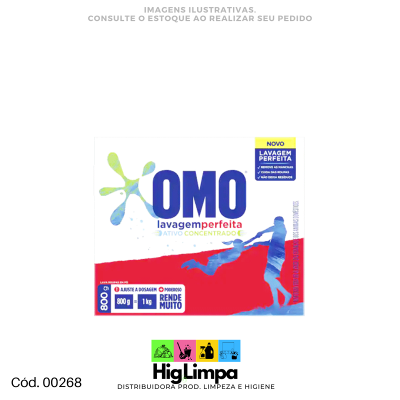 Lava Roupa Pó - Omo 800g - 00268