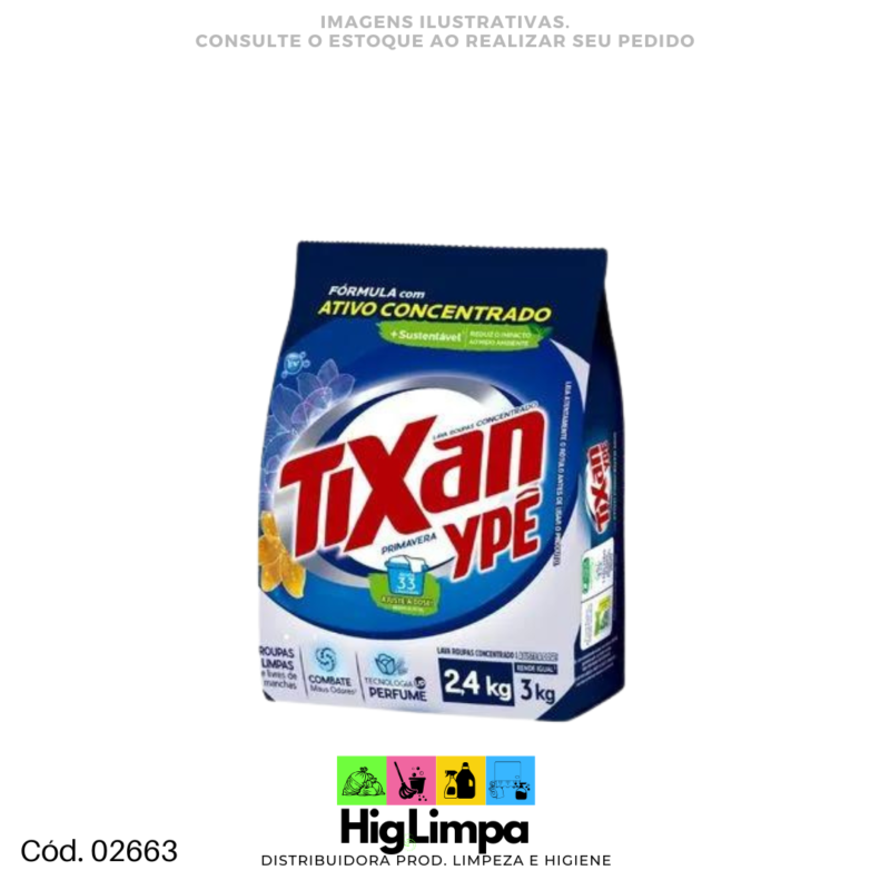Lava Roupa Pó - Tixan Ype 2,4kg - 002663