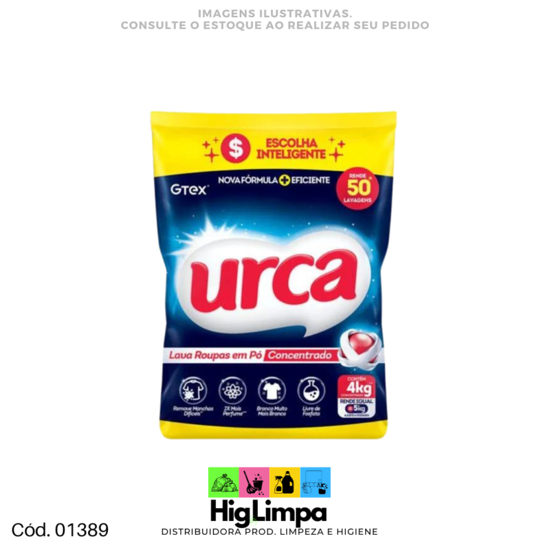 Lava Roupa Pó - Urca 4kg - 01389