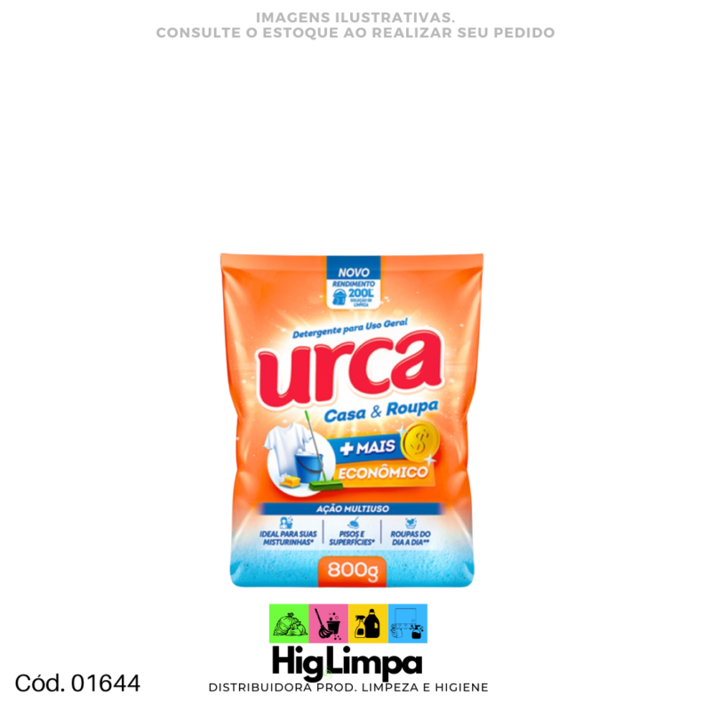 Lava Roupa Pó - Urca 800g - 01644