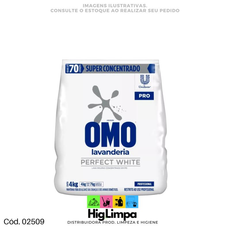 Lava Roupa Pó White - Omo 4kg - 02509