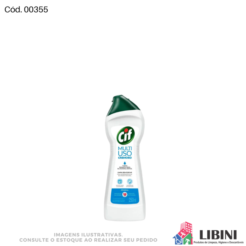 Saponáceo Cremoso - Cif 250ml - 00355