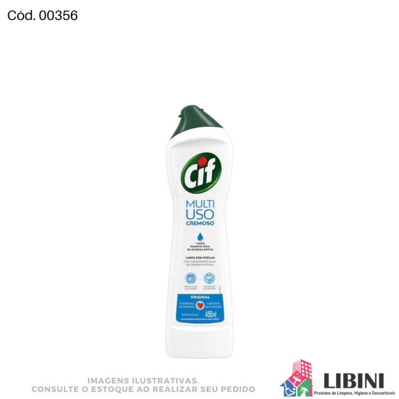 Saponáceo Cremoso - Cif 450ml - 00356