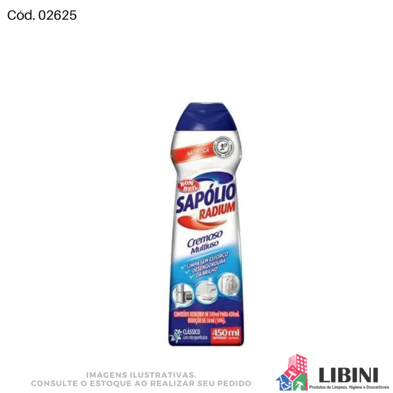 Saponáceo Cremoso Clássico - Sapólio 450ml - 02625
