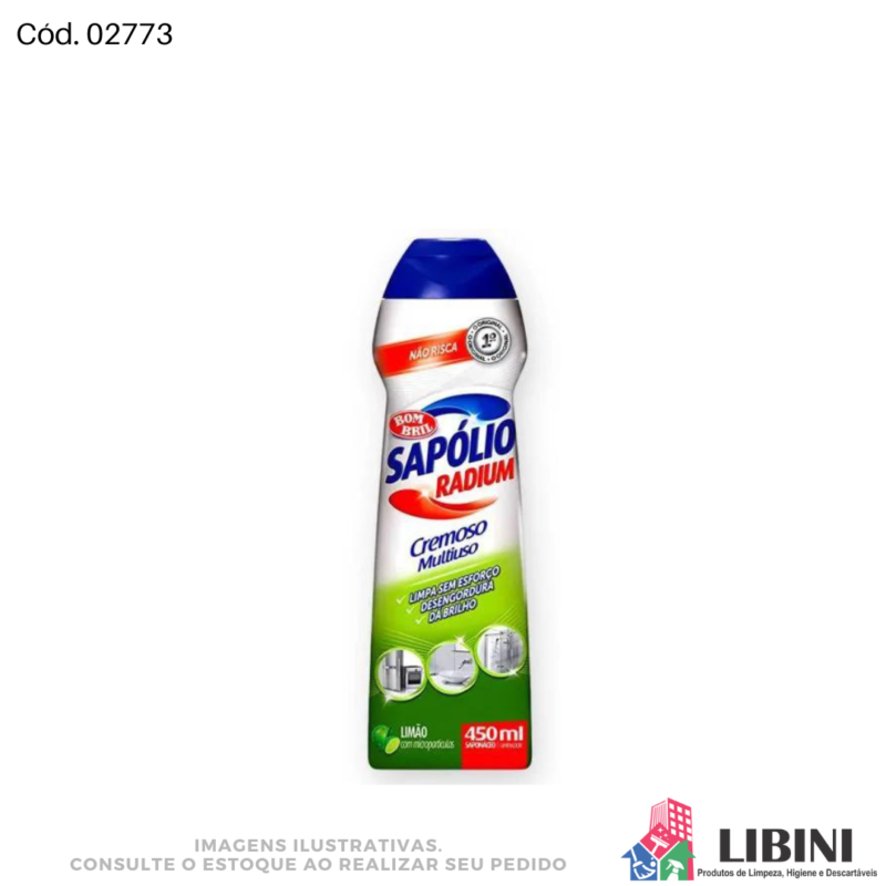 Saponáceo Cremoso Limão - Sapólio 250ml - 027731