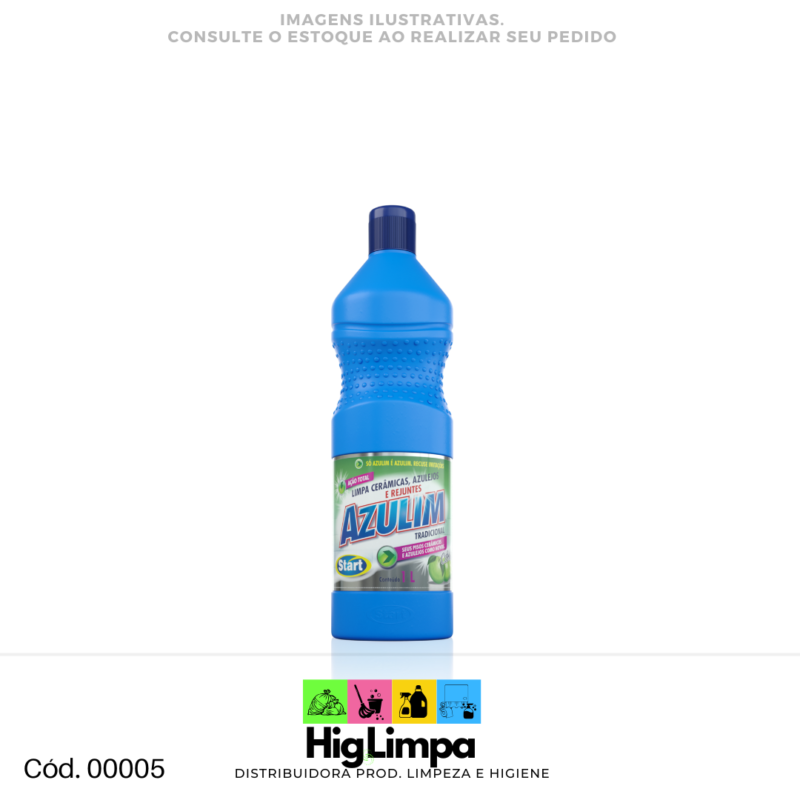Limpa Cerâmica e Azulejo - Azulim Start 1L - 00005