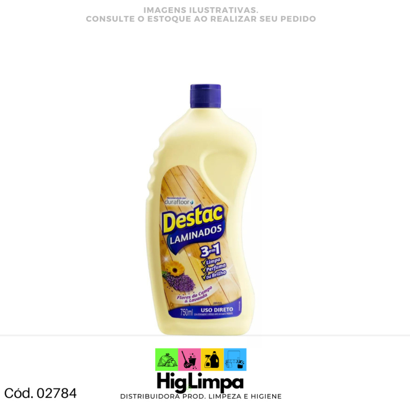 Limpa Piso Laminado - Destac 750ml - 02784