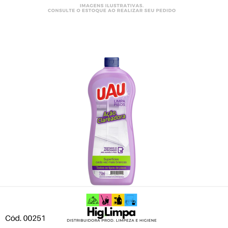 Limpa Piso Ação Clareadora - UAU 750ml - 00251