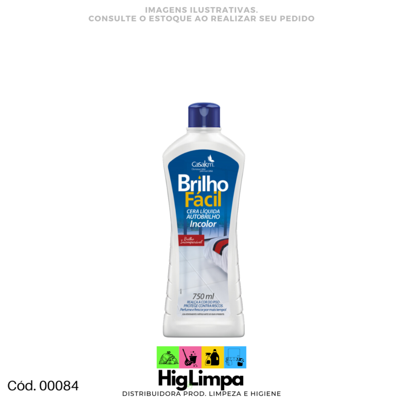 Cera Incolor - Brilho Fácil 750ml - 00084