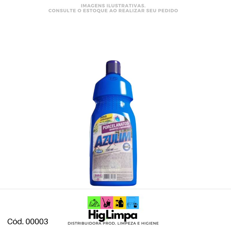 Limpa Piso Porcelanato - Azulim Start 750ml - 00003