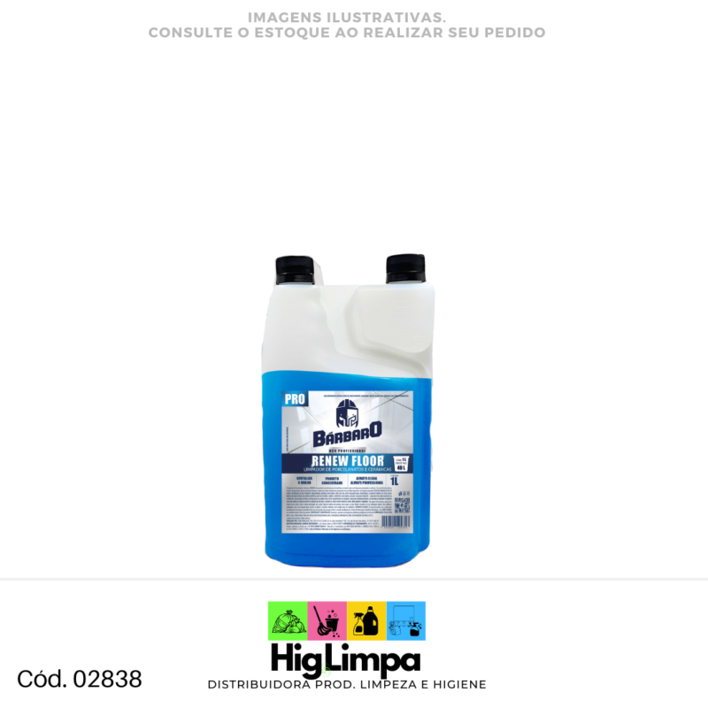 Limpa Porcelanato e Cerâmica - Barbaro 1L - 02838
