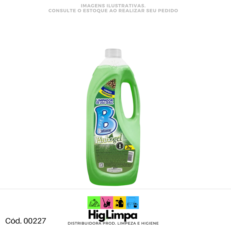 Limpador de Uso Geral Pinho Gel Barbarex 2kg - 00227