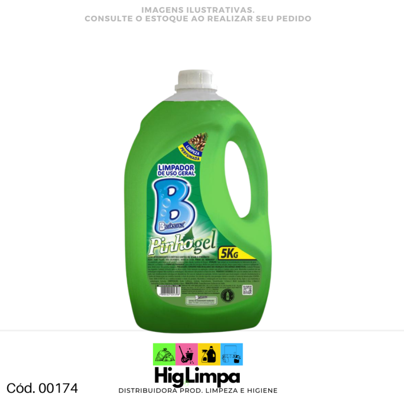 Limpador de Uso Geral Pinho Gel Barbarex 5kg - 00174