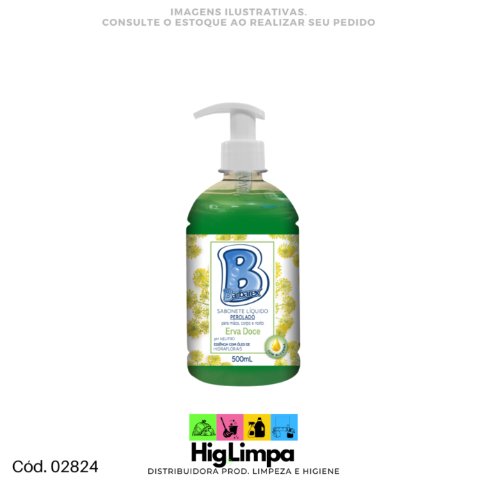 Sabonete Erva Doce - Barbarex 500ml