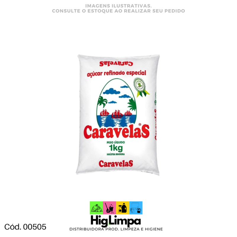 Açúcar - Caravelas 1Kg - 00505