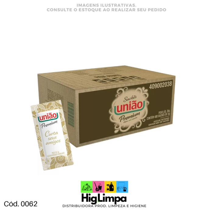 Açúcar Sachê - União Caixa 400unid. - 00062