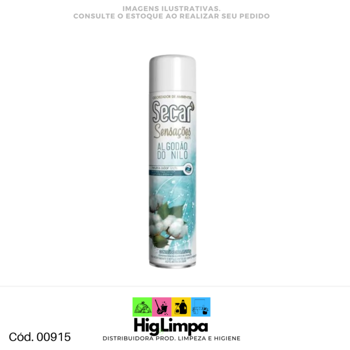Odorizador de Ambiente Algodão do Nilo  - Secar 360ml