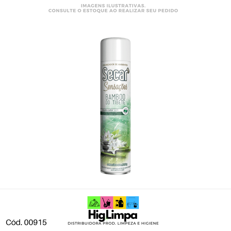 Odorizador de Ambiente Bamboo do Tibete - Secar 360ml - 00915